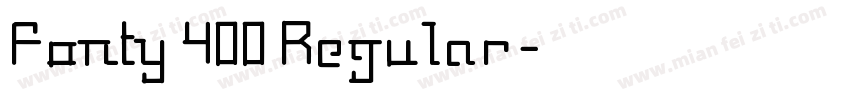 Fonty 400 Regular字体转换